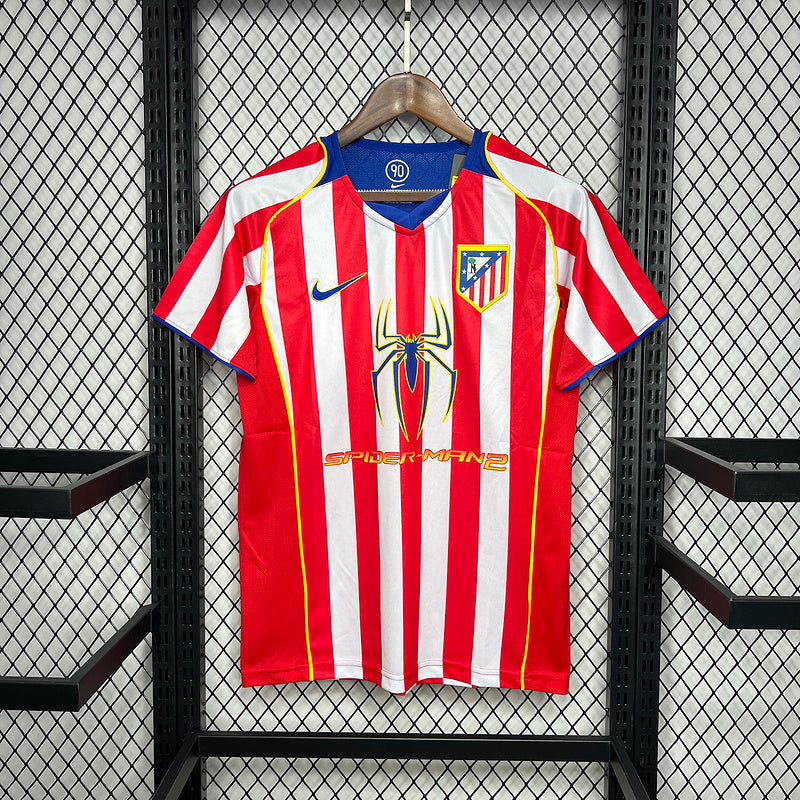 Camiseta Atletico Madrid 2004/2005 - Home Retro - detalle de la manga