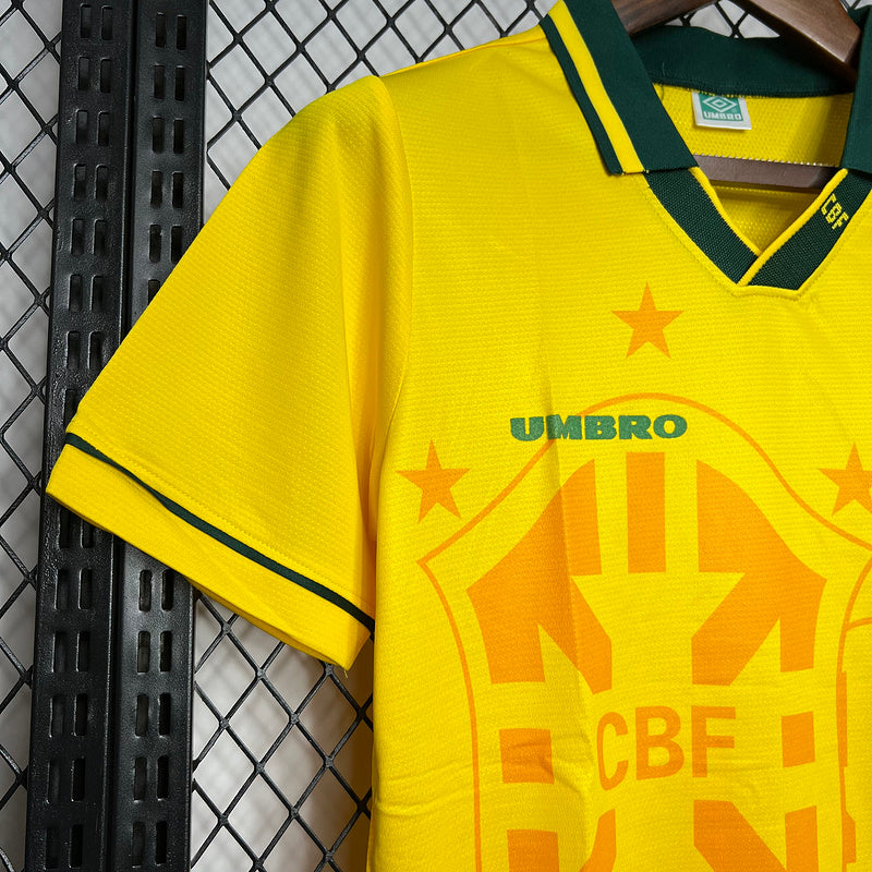 Camiseta Brasil l Retro 1994/95 - tejido y acabado