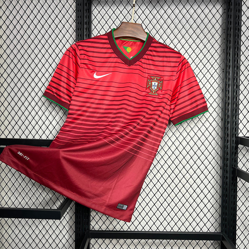 Camiseta Seleção Portugal l Retro 2014 - tejido y acabado