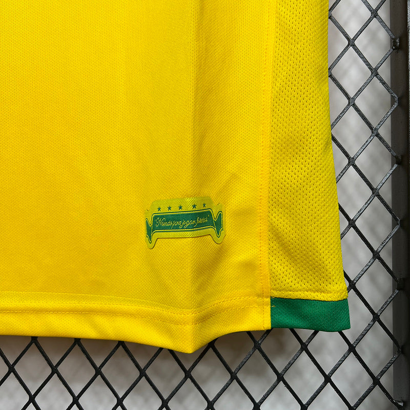 Camiseta Brasil l Retro 2006 - tejido y acabado