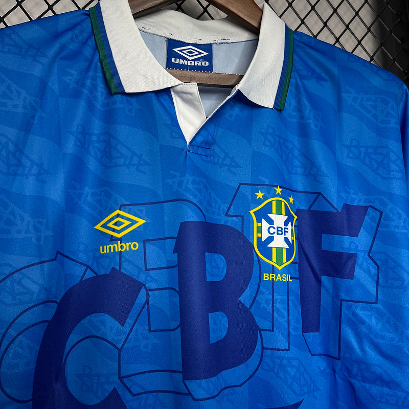 Camiseta Brasil ll Retro 1991/93 - tejido y acabado