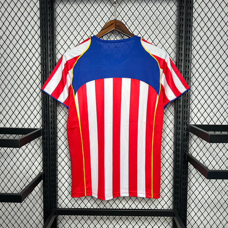 Camiseta Atletico Madrid 2004/2005 - Home Retro - tejido y acabado
