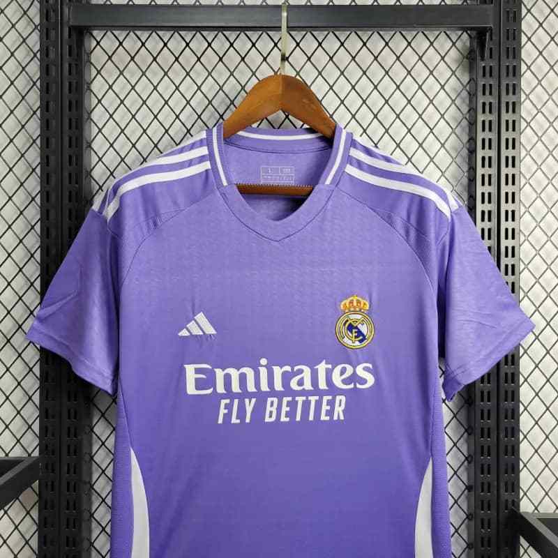 Camiseta 24∕25 Real Madrid Roxa - vista frontal