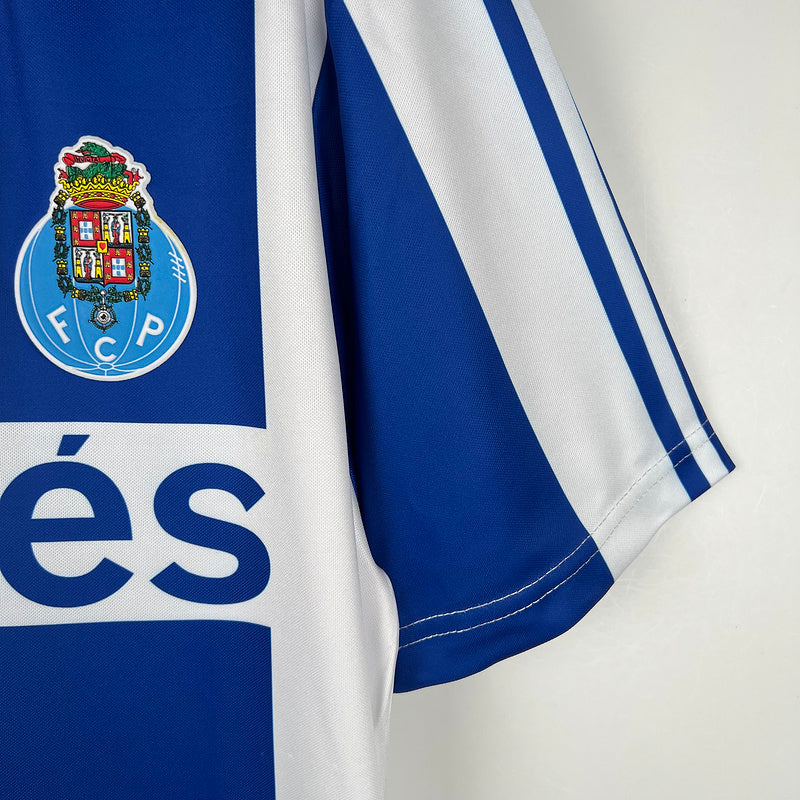 Camiseta Retro Porto 90/93 - Azul - detalle de la manga