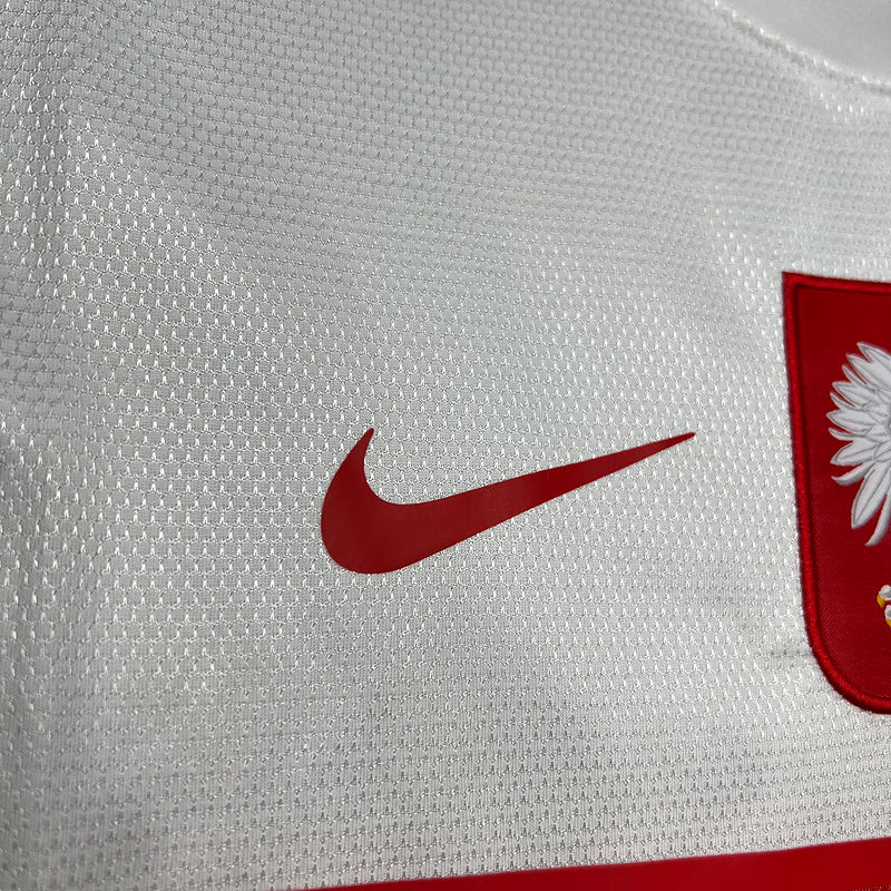 Camiseta Seleção Polonia l Retro 2012 - tejido y acabado