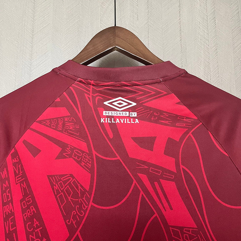 Camiseta 23∕24 Fluminense Vermelho - vista trasera