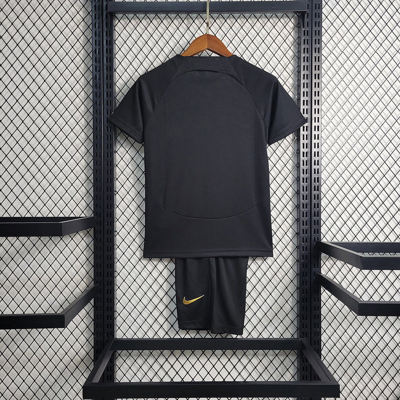 Kids Corinthians Training2023∕24 Preto - vista frontal