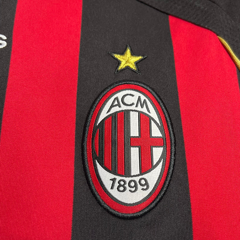 Camiseta Milan l Retro 2006/07 - tejido y acabado