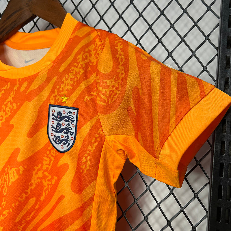 Kids Seleção da Inglaterra Goleiro 2024∕25 - vista frontal
