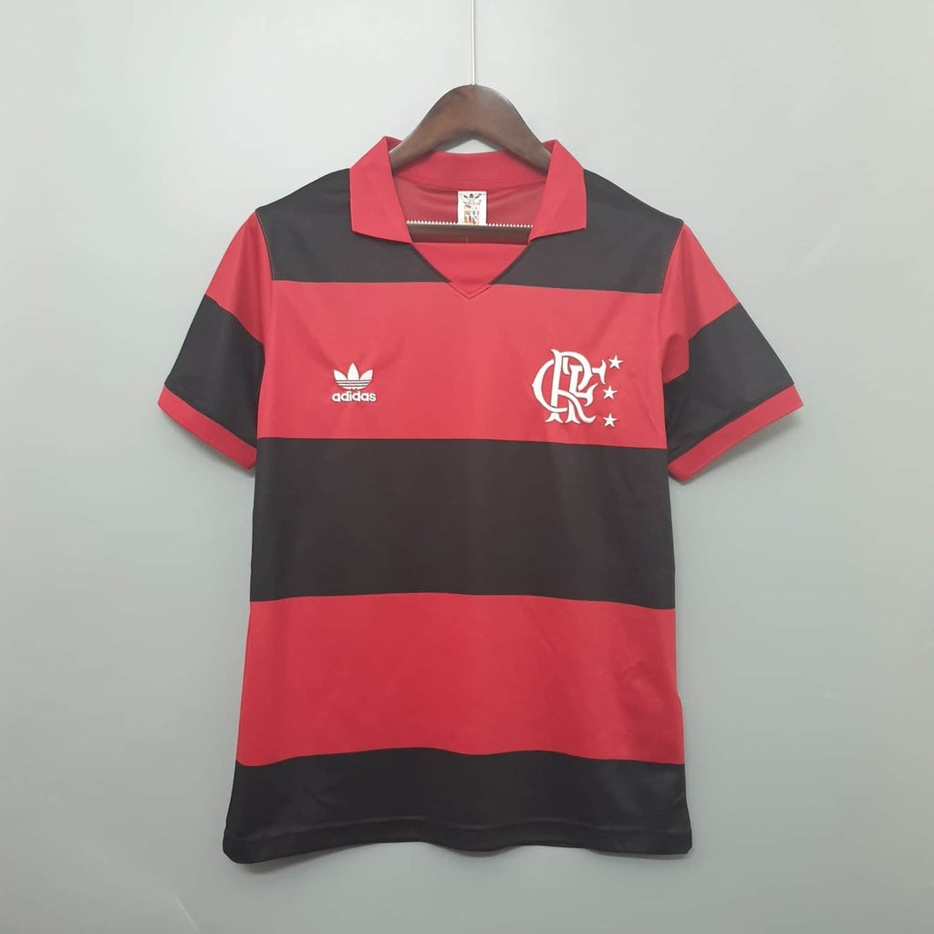 Camiseta Flamengo Retrô 1982 Vermelha e Preta - Adidas - foto principal