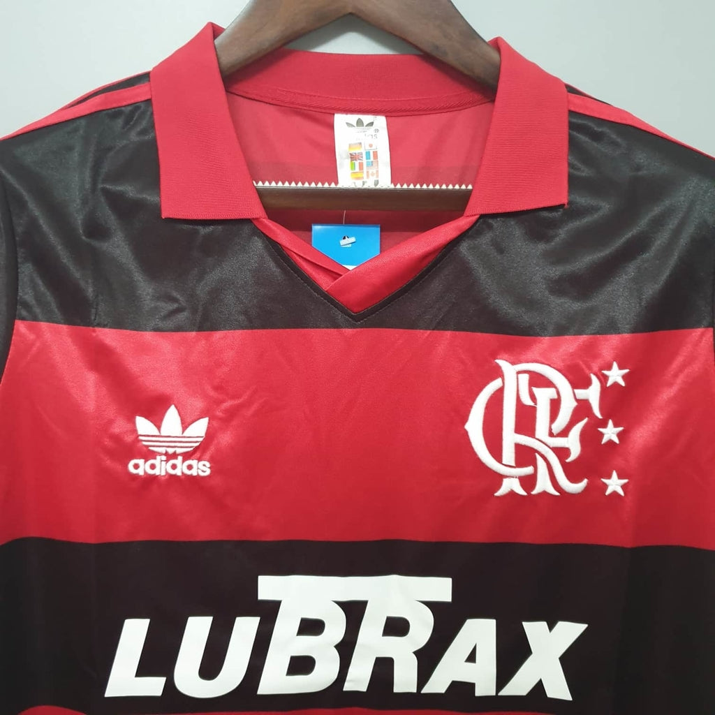 Camiseta Flamengo Retrô 1990 Vermelha e Preta - Adidas - vista trasera