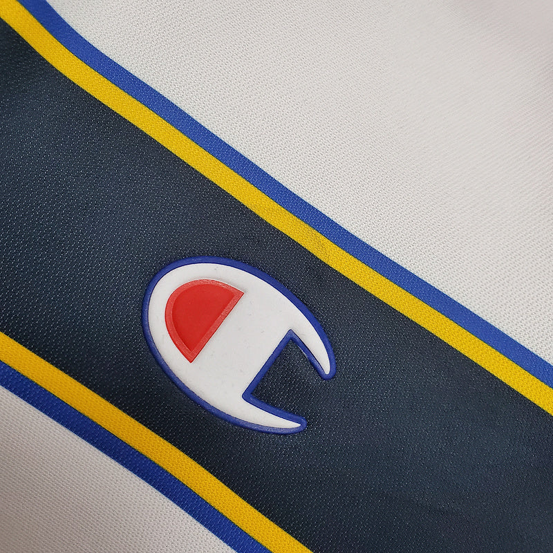 Camiseta Parma Retrô 2002/2003 Branca - Champion - detalle de la manga