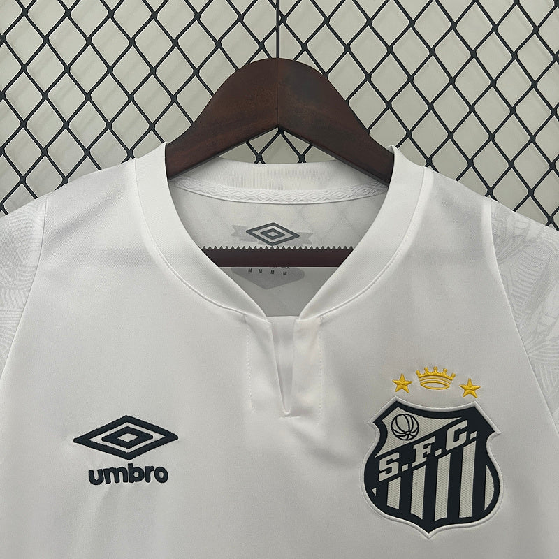 Camiseta 24∕25 Santos home all sponsors - vista trasera