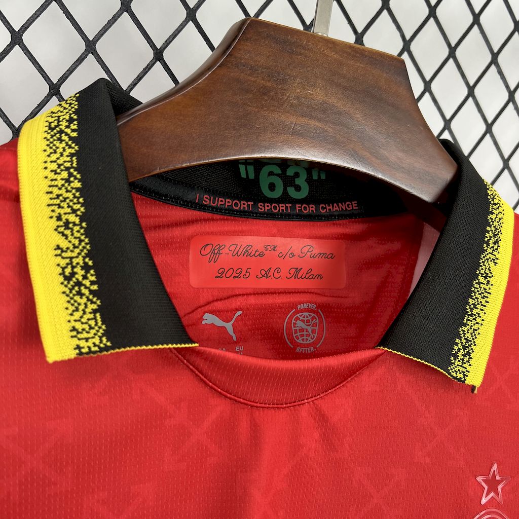 Camiseta AC Milan 25/26 Special Edition - detalle de la manga