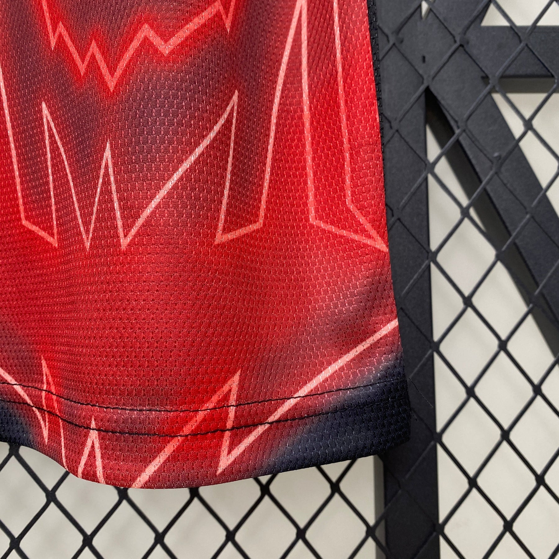 Camiseta Athletic Bilbao 24/25 - Preto e Vermelho - vista frontal