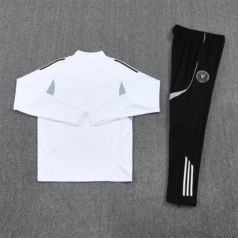 Training Suit Inter Miami 25/26 White - Winter - detalle del cuello