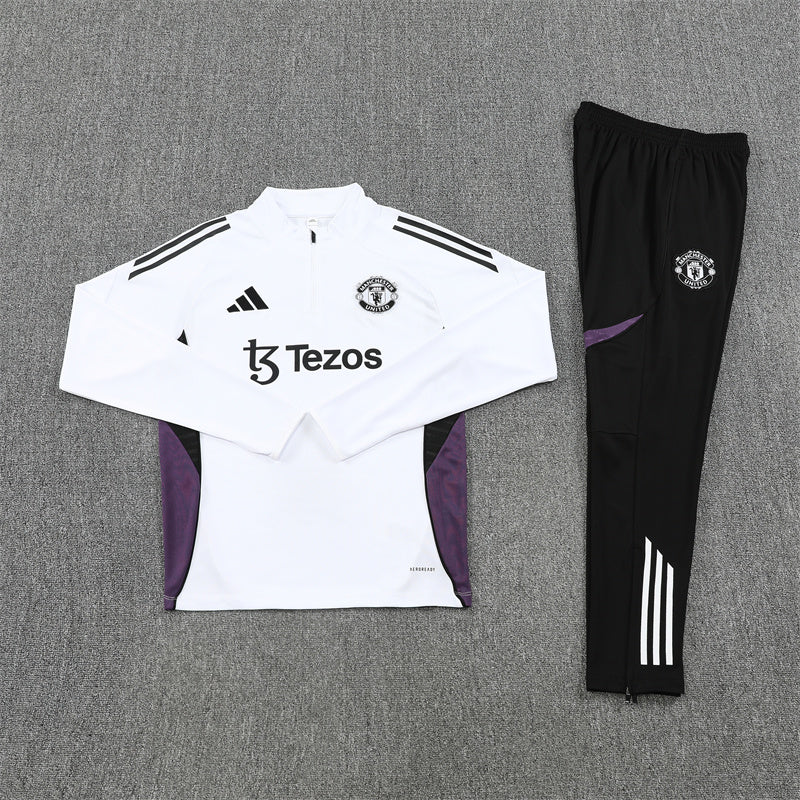 Training Suit Manchester United 25/26 White - Winter - vista trasera