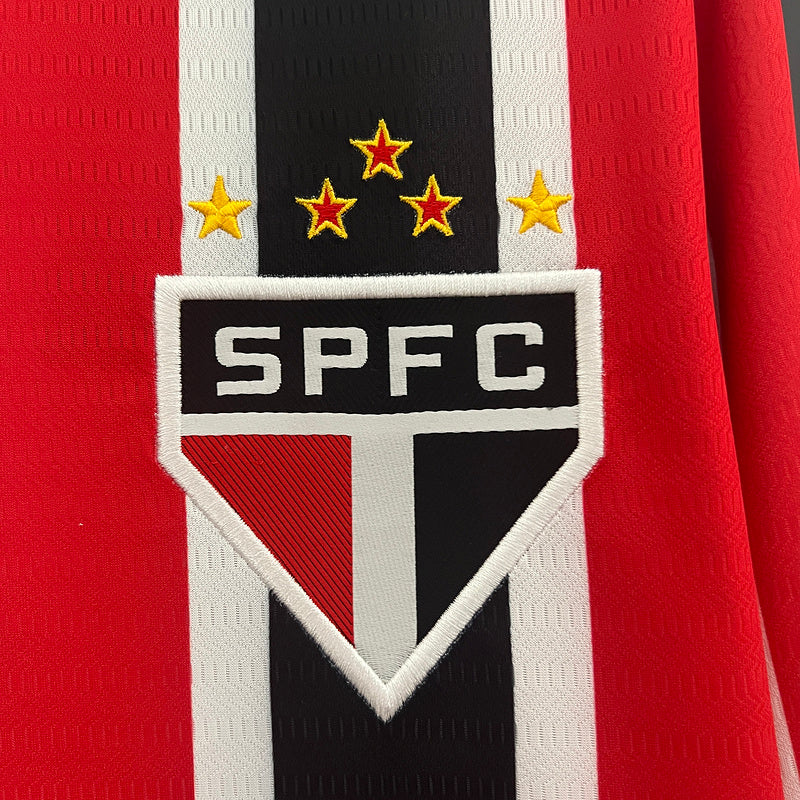 Camiseta 24∕25 Long Sleeve Sao Paulo Away - detalle del cuello