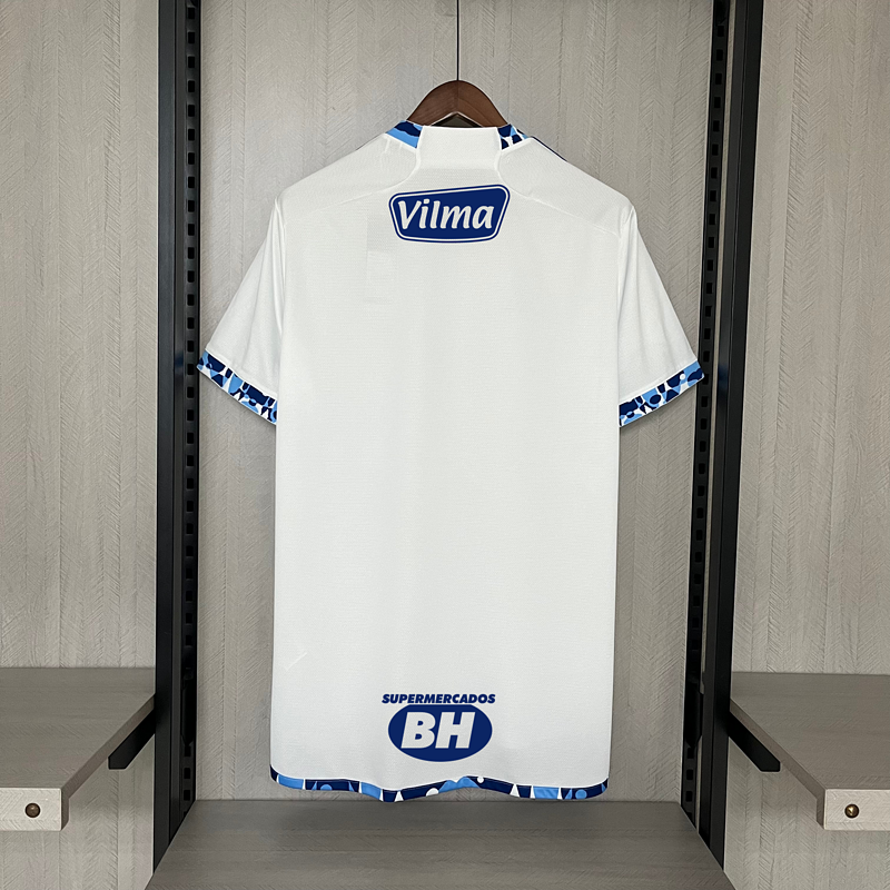 Camiseta 24∕25 Cruzeiro away All sponsors - vista frontal
