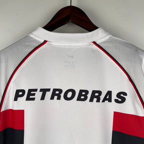 Camiseta Flamengo Retrô 2002 Branco - vista trasera