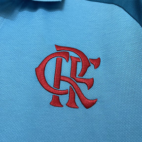 Camiseta Flamengo 25/26 - Polo Azul - detalle del cuello