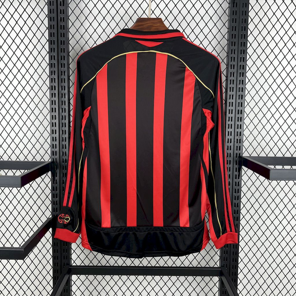 Camiseta Milan Manga Longa l Retro 2006/07 - vista frontal