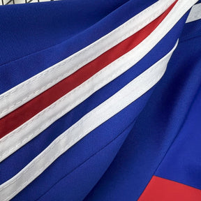 Camiseta Seleção da França Retro 1984 Home - tejido y acabado