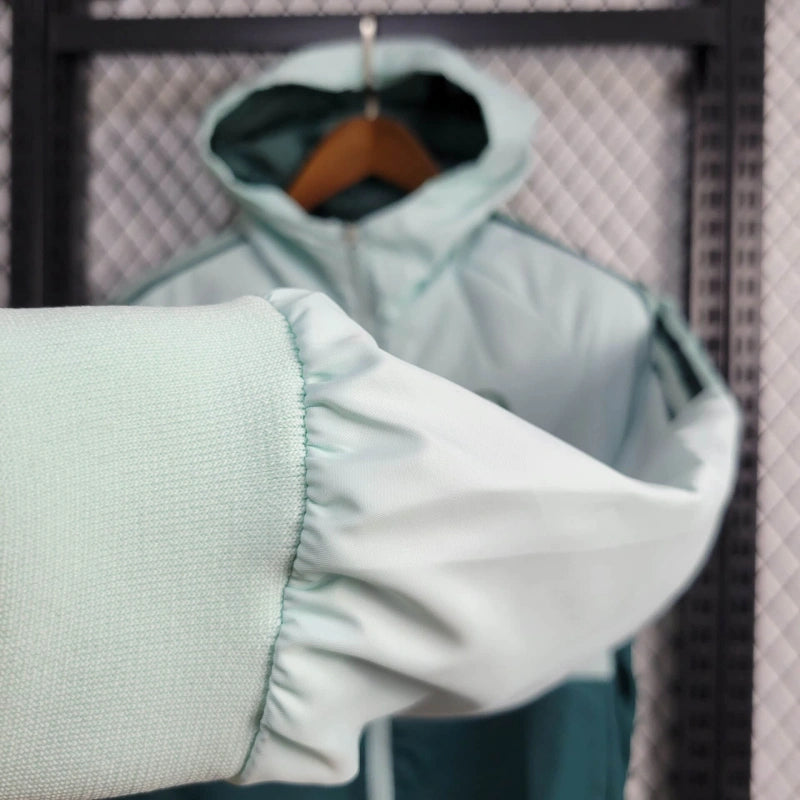 Windbreaker México 24/25 - Verde - detalle del cuello