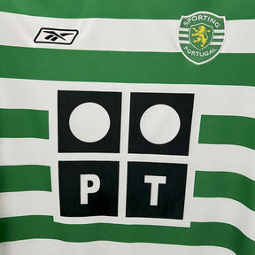 Camiseta Sporting CP 03/04 Home Retro - detalle de la manga