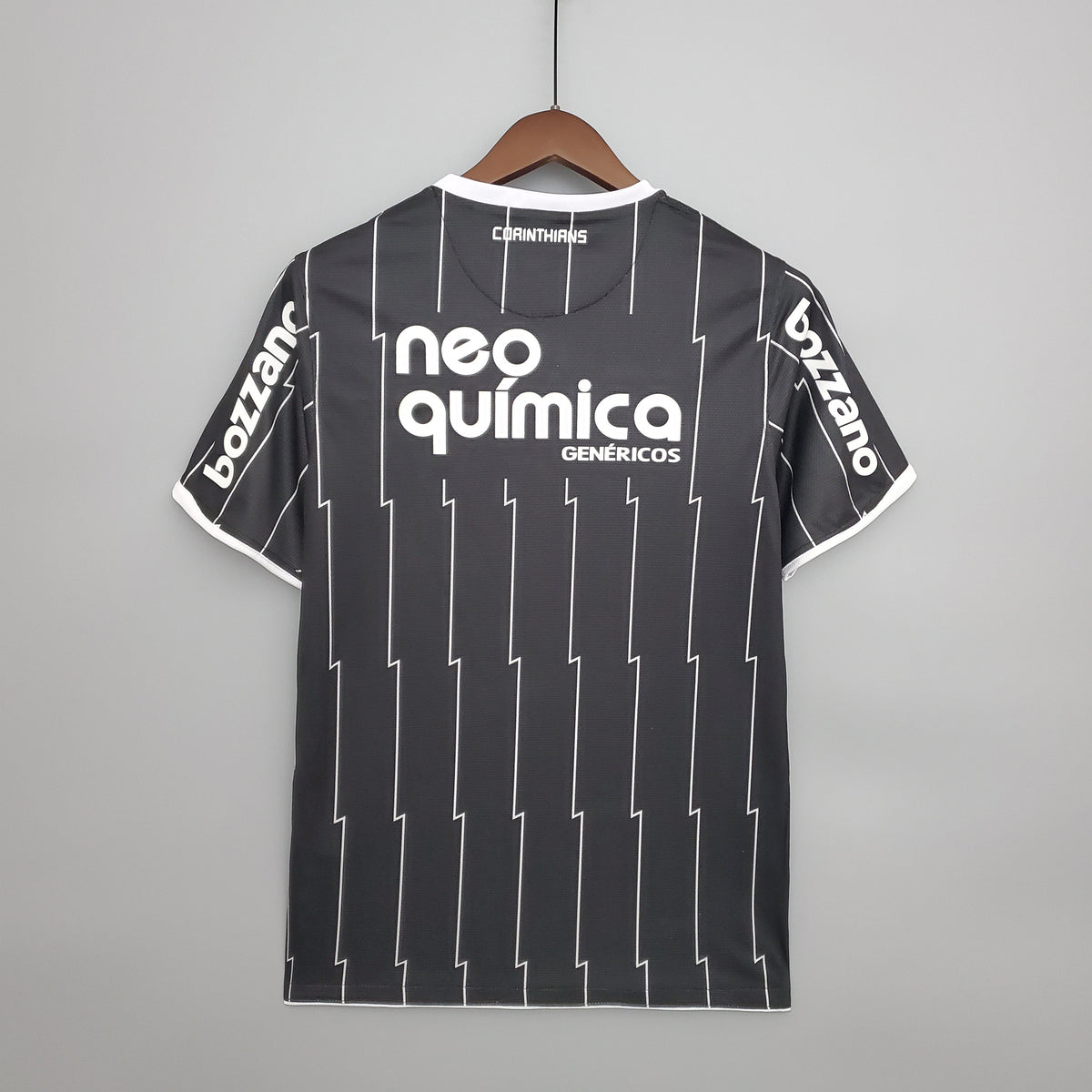 Camiseta Corinthians Retrô 11/12 - Preto - vista frontal