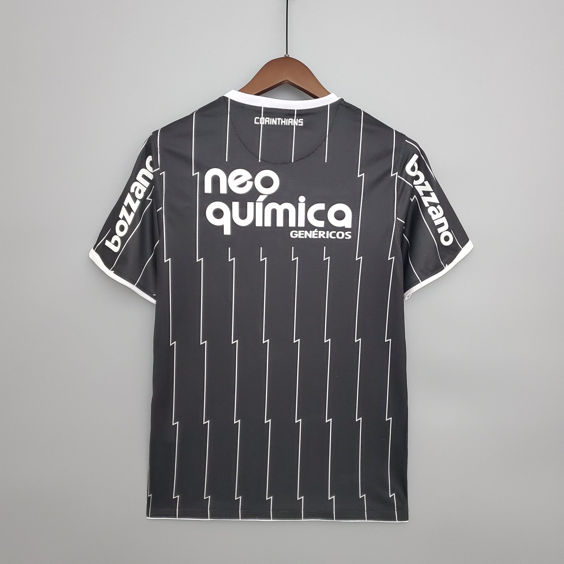 Camiseta Corinthians Retrô 11/12 - Preto - vista frontal