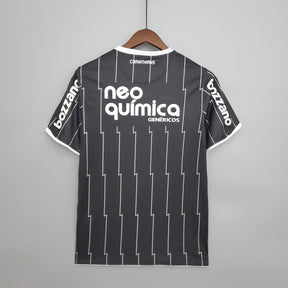 Camiseta Corinthians Retrô 11/12 - Preto - vista frontal