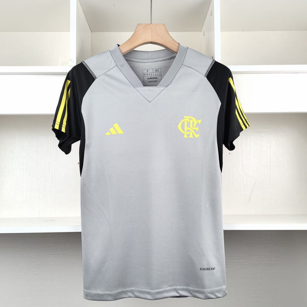 Camiseta 24∕25 Flamengo Treino Femenino - Cinza - foto principal