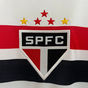 Camiseta 24∕25 Long Sleeve Sao Paulo Home - detalle del cuello