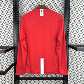 Camiseta do Manchester United Manga Longa Retrô 2007/08 Home UCL