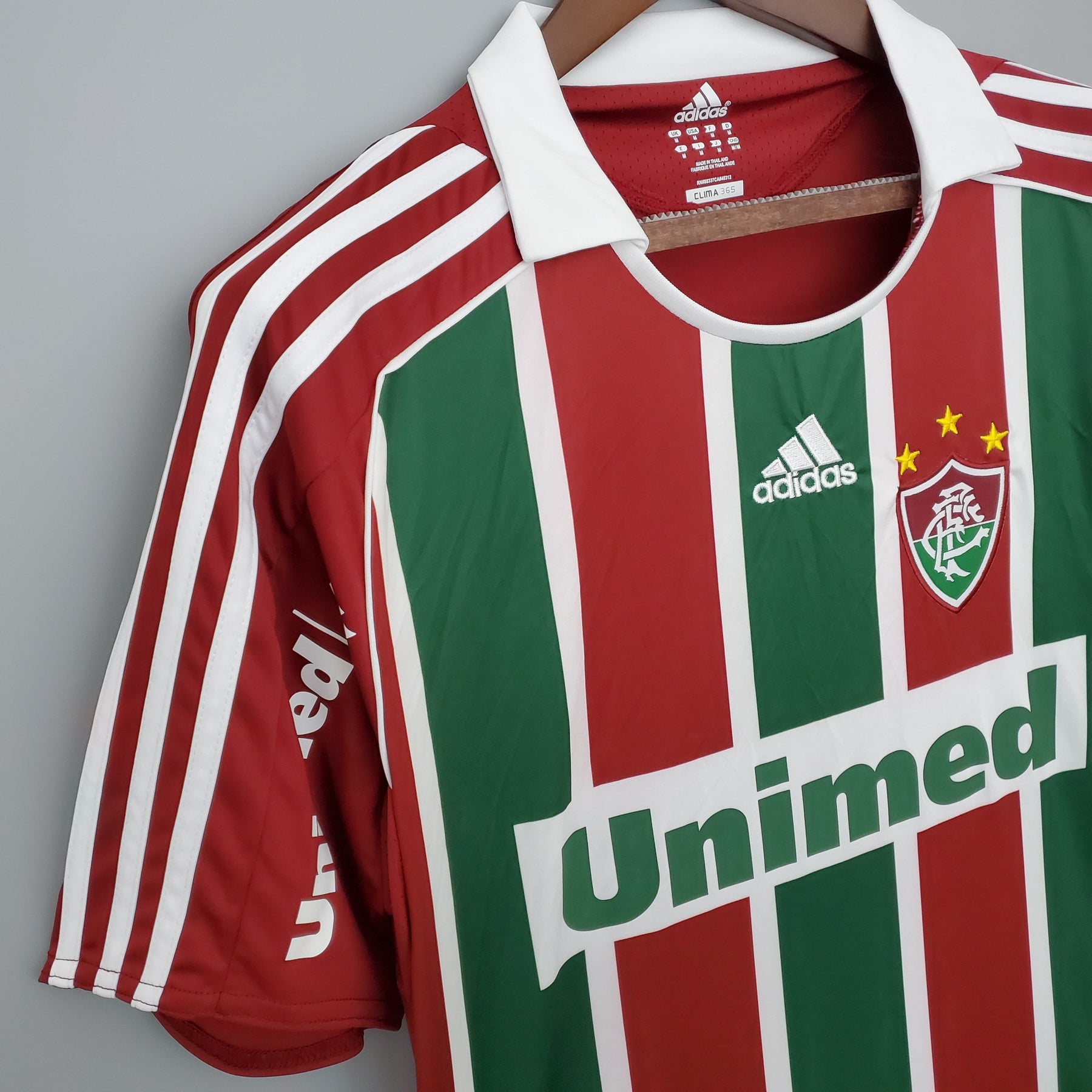 Camiseta Retro Fluminense 08/09 - detalle del cuello