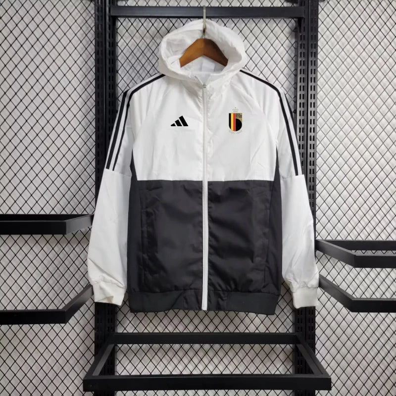 Windbreaker Bélgica 24/25 - Branco e Preto - foto principal