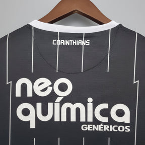 Camiseta Corinthians Retrô 11/12 - Preto - vista frontal
