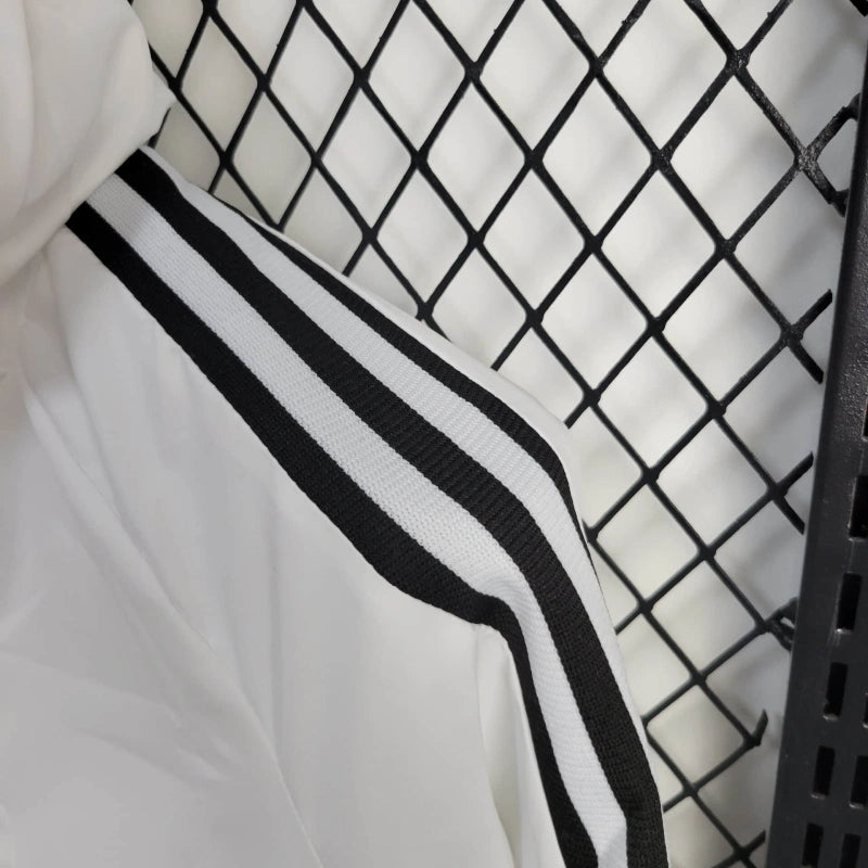Windbreaker Real Madrid 24/25 - Branco e Preto - detalle del cuello