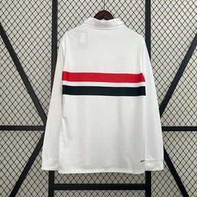 Camiseta 24∕25 Long Sleeve Sao Paulo Home - tejido y acabado