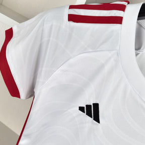 Camiseta Flamengo 24/25 Femenino - Branco - detalle del cuello