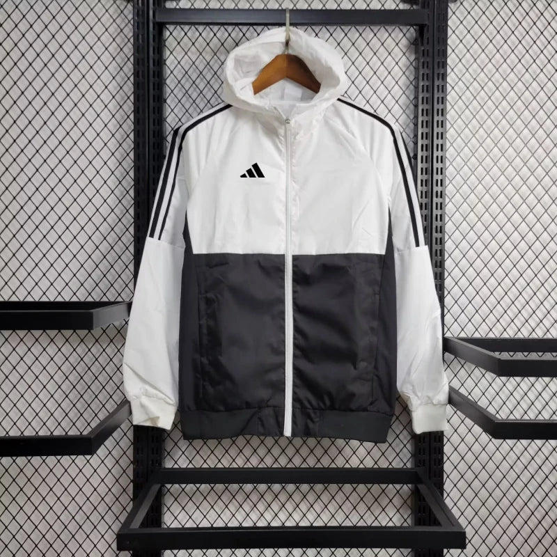 Windbreaker Adidas 24/25 - Branco e Preto - foto principal