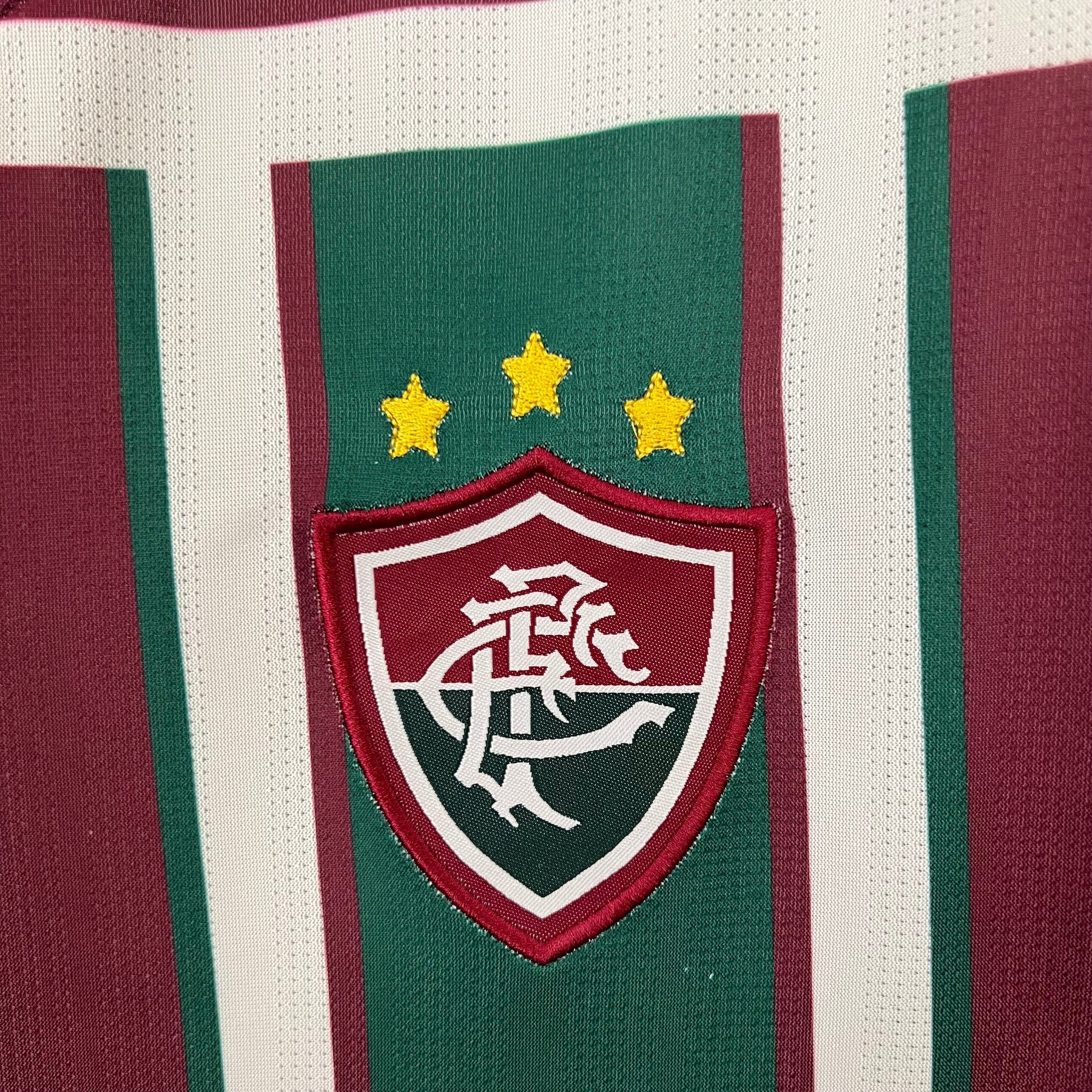 Camiseta Retro Fluminense 2003 - detalle de la manga