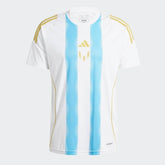 Camiseta Adidas X Messi  “Spark Gen10s” 2024/25 Torcedor Masculino - Branco/Azul Celeste - foto principal