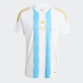 Camiseta Adidas X Messi  “Spark Gen10s” 2024/25 Torcedor Masculino - Branco/Azul Celeste - foto principal