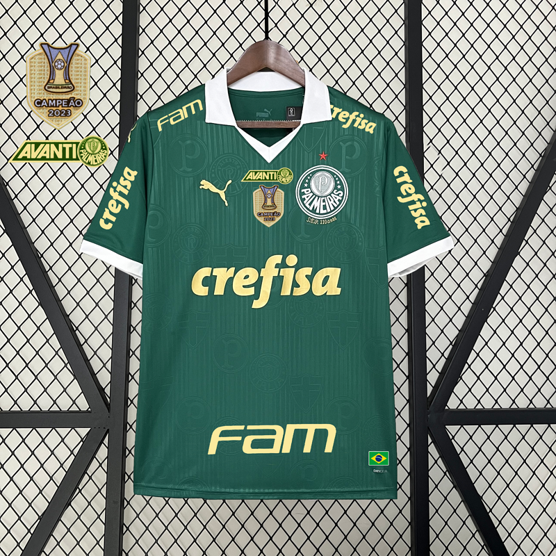 Camiseta 2024∕25 Palmeiras home+All sponsors - foto principal