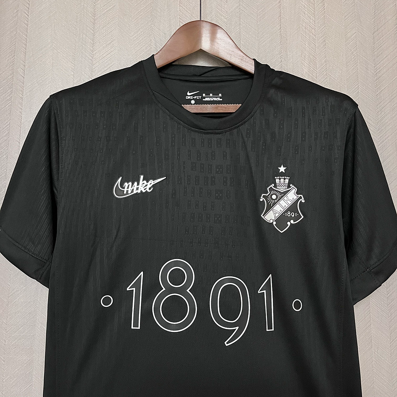 Camiseta Aik 25/26 commemorative black - tejido y acabado