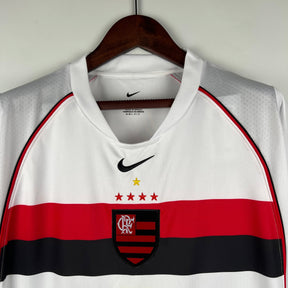 Camiseta Flamengo Retrô 2002 Branco - vista trasera