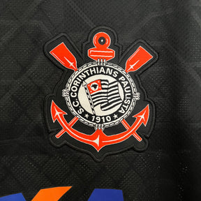 Camiseta Corinthians Retrô 12/13 Away - detalle de la manga