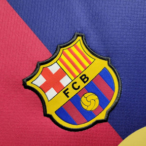 Camiseta FC Barcelona 24/25 Local Sponsor Coldplay - detalle del cuello